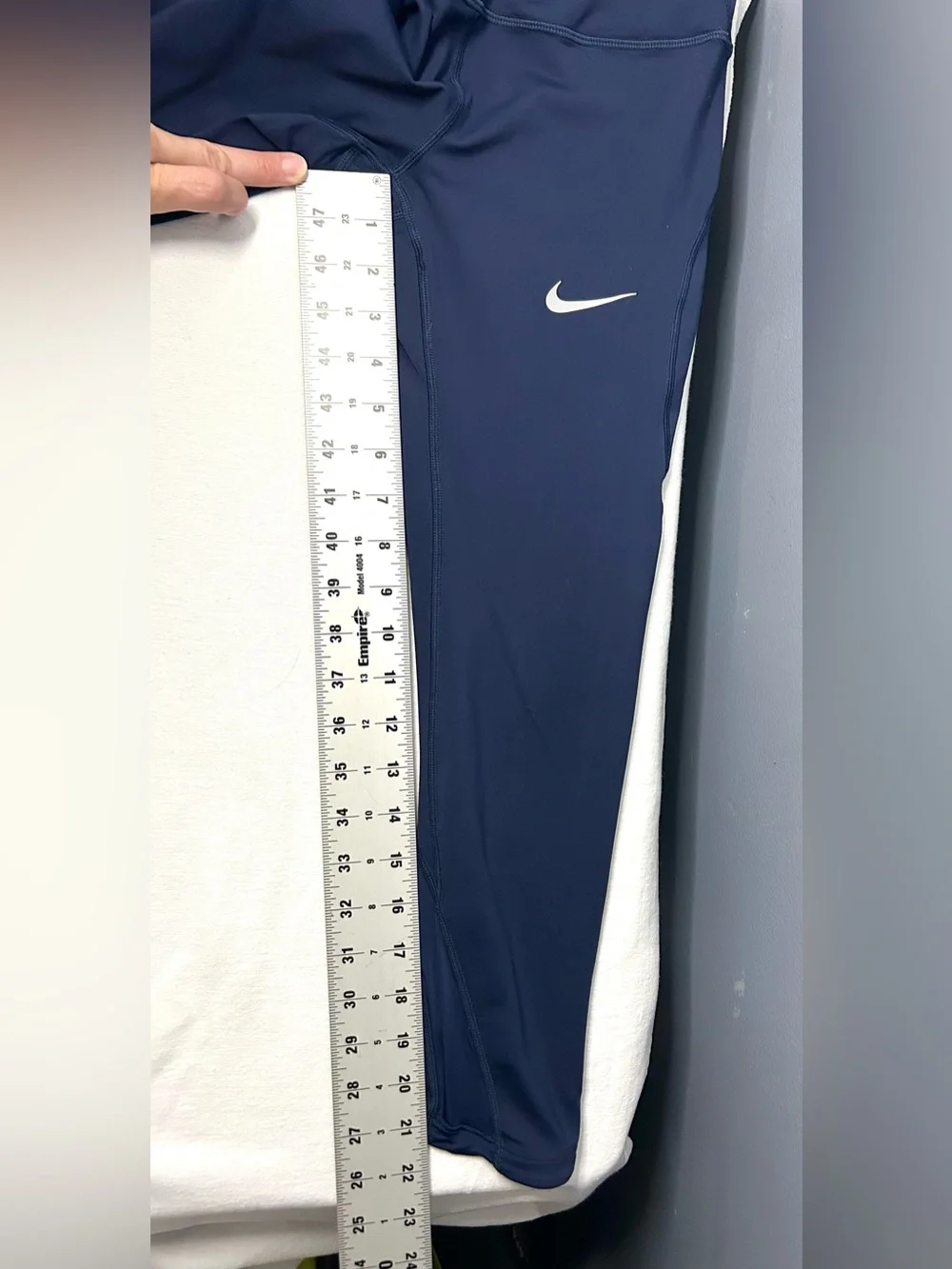 Nike‎ Dri-FIT Running Leggings Womens S Blue Compression Zip Pocket 890323-451